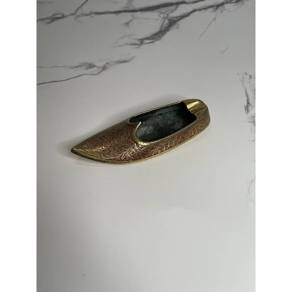4 inch‎ Brass Shoe Slipper Ashtray